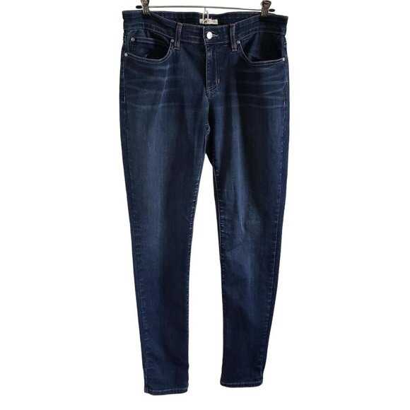 Eileen Fisher Woman Size 10 Jeans Dark Wash Stretch Slim Comfort Midrise - Picture 1 of 5